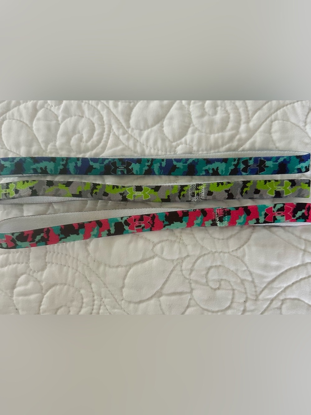 Under Armour Ladies Elastic Headbands - Multicolor Camo Pack